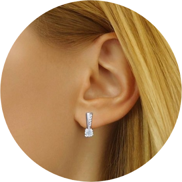 4139Stříbrné náušnice ZARITA se Swarovski® Crystals FNJE0946SW+